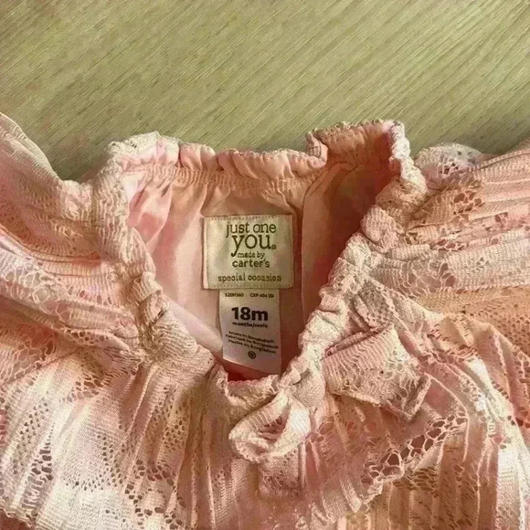 Carter’s lace light pink dress size 18m - Picture 2 of 2